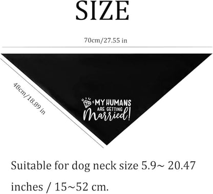 Engagement Gift, My Humans are Getting Married I Do Too Dog Bandana, Engagement Announcement Dog Bandana, Dog Wedding Bandana, Engagement Photo Prop, Pet Scarf, Pet Accessories