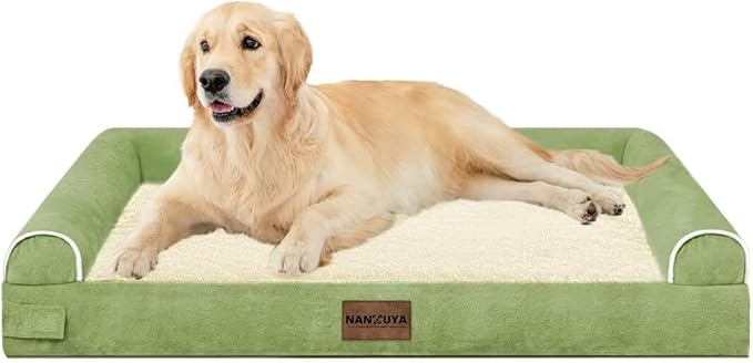 Large Dog Bed Orthopedic Washable: Beds Bolster XL Bed Medium Large Dogs Egg Crate Foam Couch Sofa Waterproof with Removable Cover