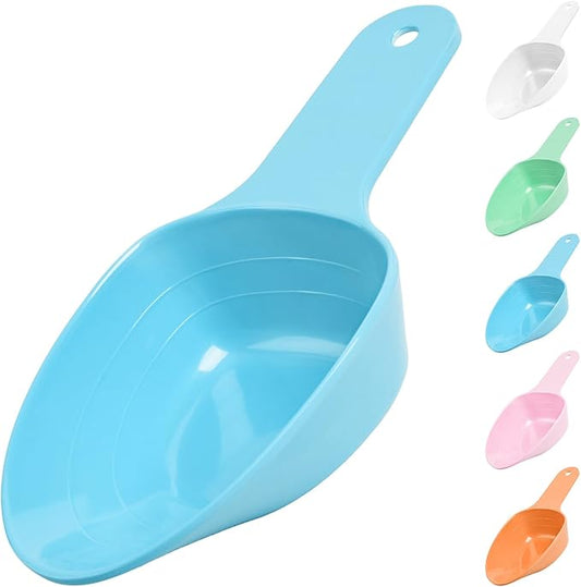 Dog Food Scoop-Melamine Pet Food Measuring Cup - 1 Cup 1/2 Cup 1/4 Cup Dog Cat Bird and Rabbit Food Feeding Scoop Dishwasher Safe -Blue