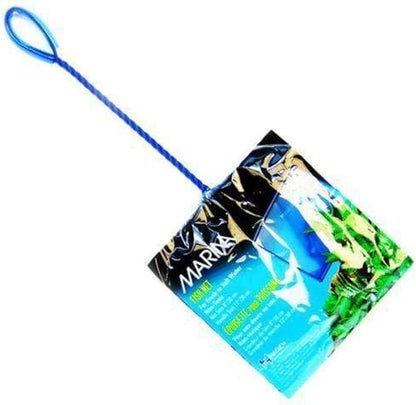 Marina Blue Fine Nylon Net with Handle, Aquarium Maintenance Tool, Blue