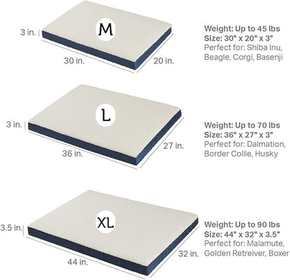 Friends Forever Orthopedic Dog Bed 44x32x3.5