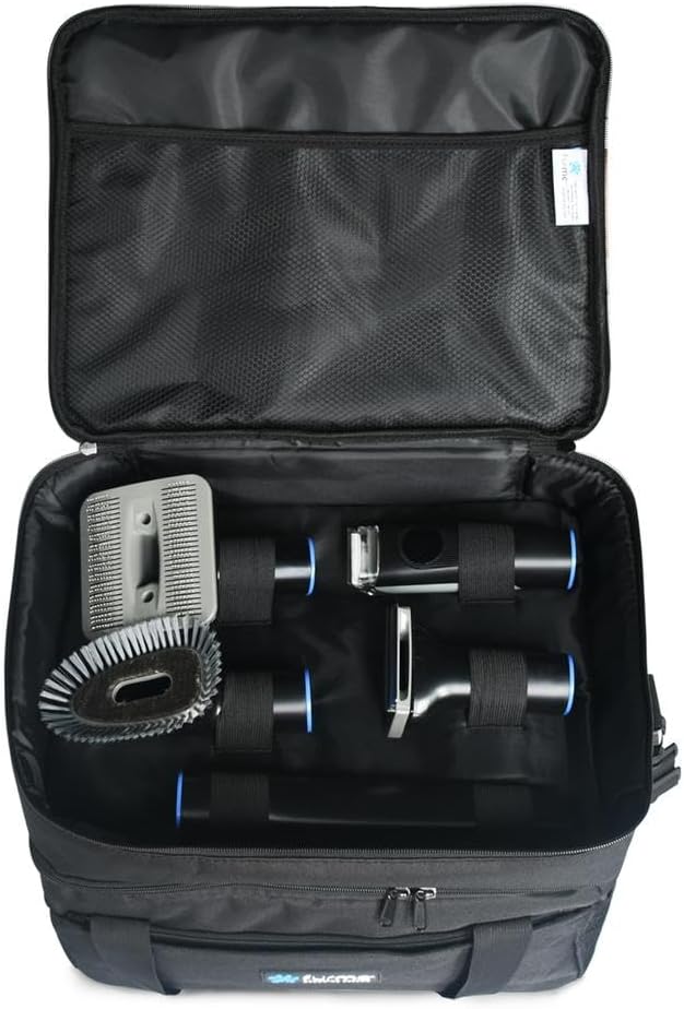 Carrying Case for FM-02 Professional PLUS Grooming Vacuum Kit - Lightweight Bag with Multiple Compartmans & Pockets, Suitable for Traveling and Storage