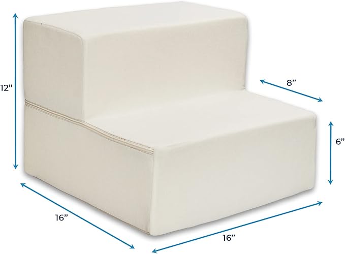 Best Pet Supplies Foldable Foam Pet Steps for Small Dogs and Cats 2-Step
