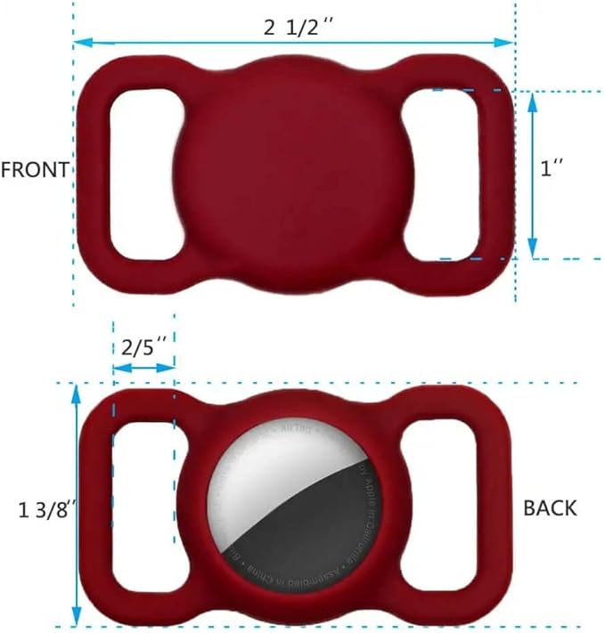 Air Tags-2 Pack Airtag Dog Collar Holder SWINCHO 1-3cm Width