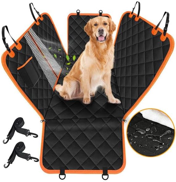 Victoper Dog Seat Cover for Cars Back Seat 600D Heavy