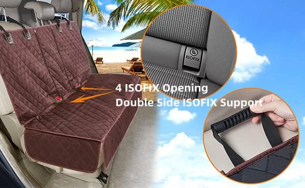 Dog Car Seat Cover for Back Seat Cover for Kids