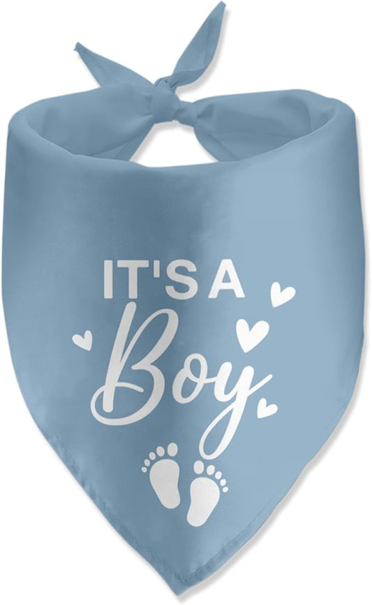 It's a Boy Gender Reveal Baby Announcement Dog