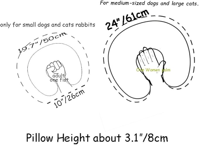 Cute Cooling Dog Bed Pillows 12lbs)
