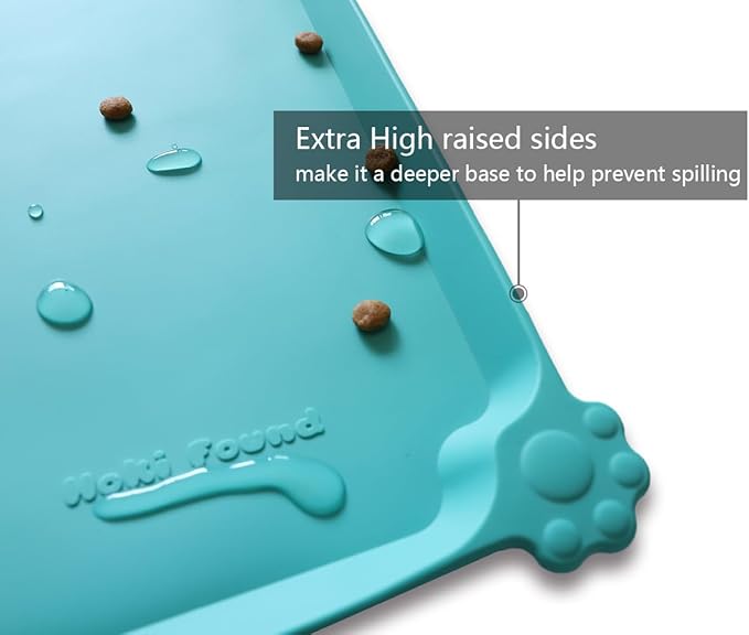 Hoki Found L Silicone Pet Food Mats Tray