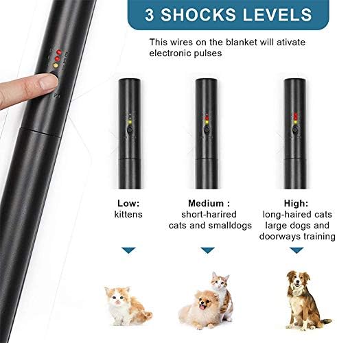 La La Pet® Pet Shock Mat Indoor Pet Repeller Furniture Training Mat Pet Safe Mat Pet Electronic Training Pad for Dogs and Cats(S 22 x 16.9)