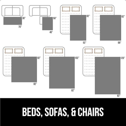 Gorilla Grip 100% Waterproof Dog Blanket 68x82