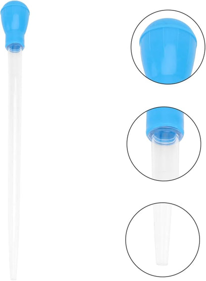 Fish Tank Vacum Cleaner Fish Dropper Mini Straws Mini Vacuum Long Turkey Baster Manual Vacuum Sweeper Automatic Fish Feeder Aquarium Vacuum Essential Oil Coral