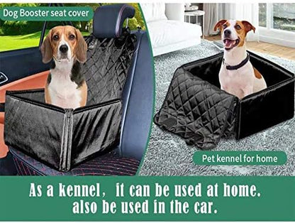 Flow.month Pet Front Seat Cover Pet Booster Seat 2 in 1 Dog