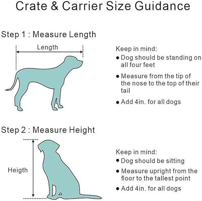 unipaws 46.7" Extra Large Dog Crate Furniture with Divider for 2 Dogs 90 lbs