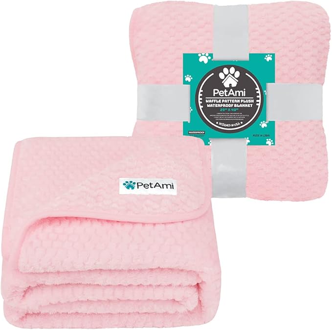 PetAmi Waterproof Dog Blanket 29x40 Pink