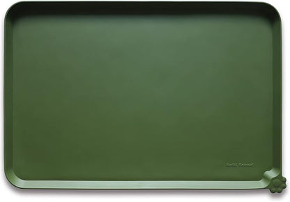 Hoki Found Silicone Pet Food Mats Tray -High-Lips Pet Dog Cat Bowl Mats Placemat