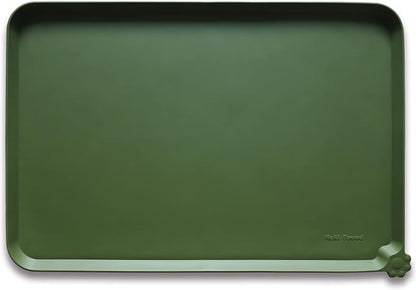 Hoki Found Silicone Pet Food Mats Tray -High-Lips Pet Dog Cat Bowl Mats Placemat