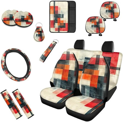Graffiti Patterns Painting Car Seat Covers Full Set