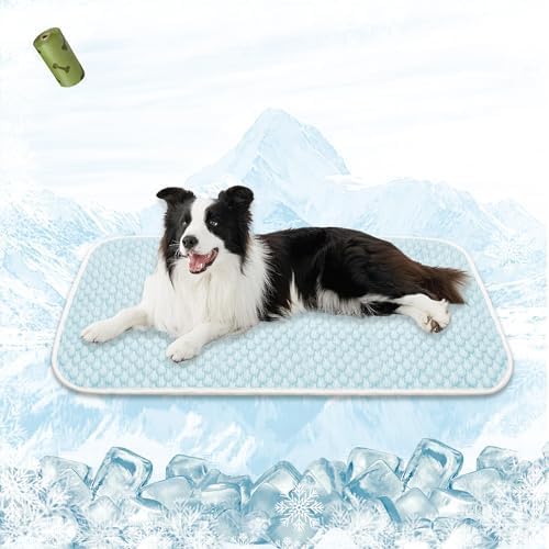 MICROCOSMOS Pet Cooling Mat & Sleeping Pad- Breathable Bubble Surface