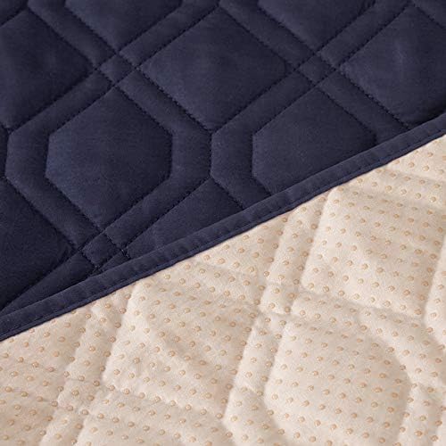 RBSC Home Waterproof Blanket Dog Bed Cover Non Slip Large Sofa Cover Incontinence Mattress Protectors for Pets Dog Cat (86x82, darkblue)