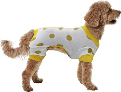 Anti Licking Elastic Pet Onesie Clothes, Wound Protection Pet Pajamas PJS Dog Jumpsuit for Small Medium Dogs Female Male, XS