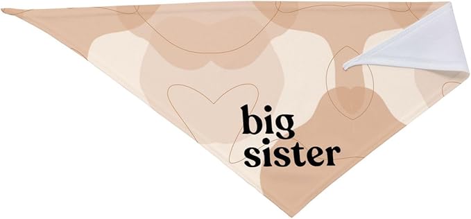 Big Sister Dog Bandana,Baby Announcement Dog Bandana,Gender Reveal,Pet Scarf, Pet Accessories for Photo Props Accessories (abstract)