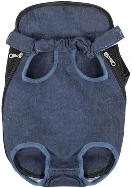 Leconpet Pet Carrier Backpack, Legs Out Adjustable Pet Front Cat Dog Carrier Backpack, Easy-Fit Dog Travel Backpack Carrier for Hiking Camping for Small Medium Puppies Cats (XL, Blue Denim)