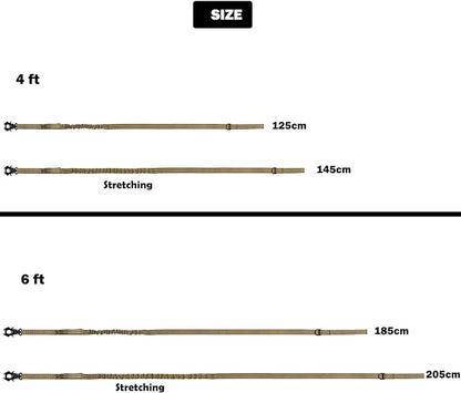 ICEFANG Tactical Dog Leash K9 Training 2 Control 6 FT)