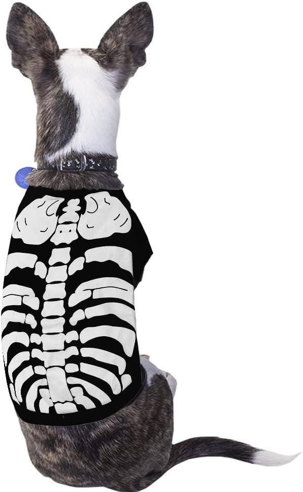 Halloween Skeleton Costumes for Pets Dogs Cats Funny Pets Kitten Puppies Dress Up Apparel Clothes (Skeleton,XL)