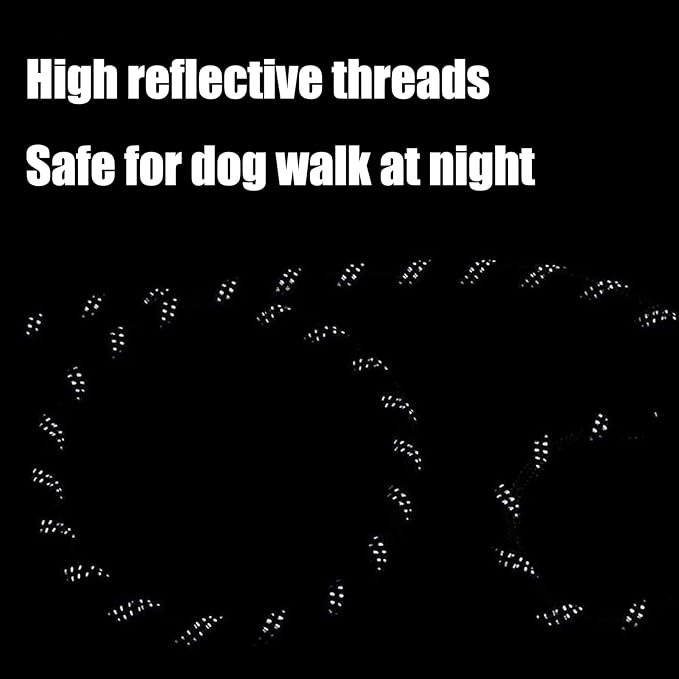 Rope Dog Leash with Comfortable Hand Grip 6.5 FT