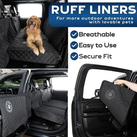 Large Dog Back Seat Extender for Dogs and Door Protection for Full-Size Trucks & Full-Size SUV