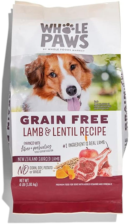 Whole Paws, Whole Paws, Dog Grain Free Lamb with Lentils Recipe, 64 Ounce