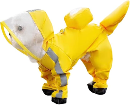HDKUW Dog Raincoat and Rain Shoes Set