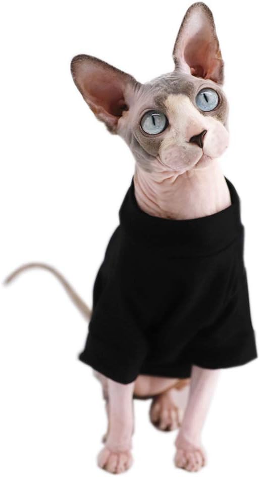 Sphynx Hairless Cat Cotton Tshirts Pet Clothes