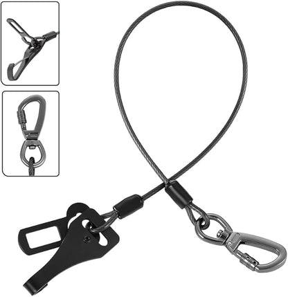 Dog Seat Belt 3-in-1 Dog seat Belt Harness for car,Chew Proof Dog Leash for Car Use,Dog Seatbelt,Steel Rope Dog car seat Belts with Clip Hook Latch & Buckle