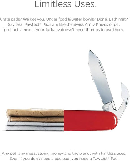 Pet Parents Pawtect® Pads Washable Dog Pee Pads (2pack) of 41x41 Premium Pee Pads for Dogs