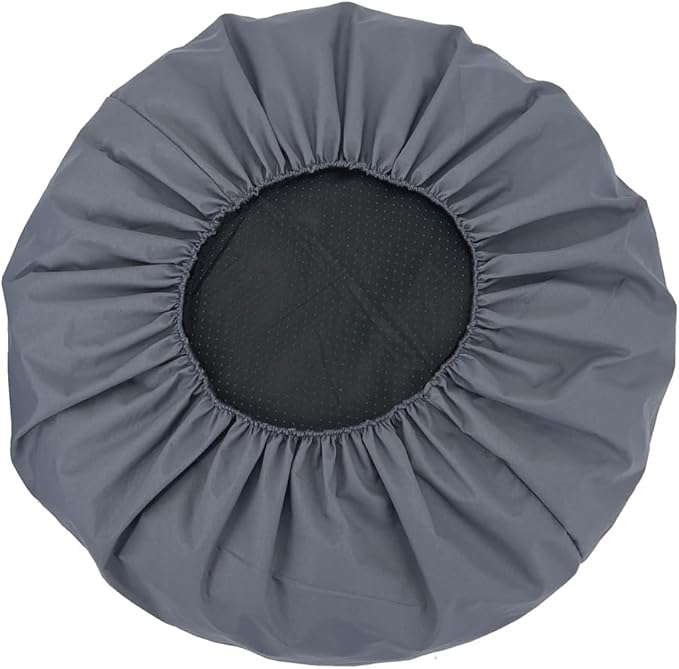 Elastic Round Dog Bed Cover Waterproof 30" Grey