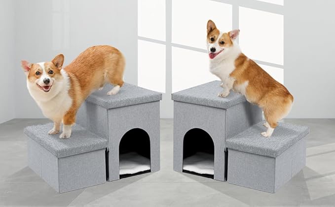 Heeyoo Dog Stairs for Small Dogs 2-Step Pet