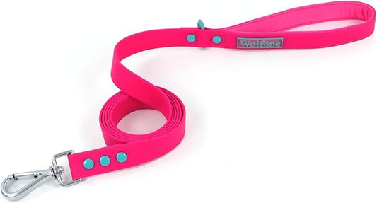 Waterproof Dog Leash Carabiner Leash for Dogs Soft 6ft*25mm*2.5mm Pink