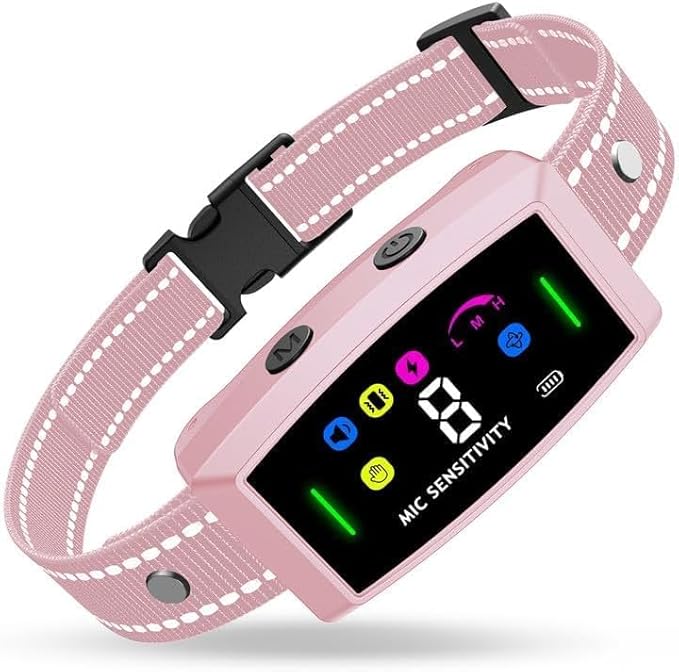 2024 AI Dog Bark Collar Sets for Large Small Medium Dogs Waterproof 2in1 No 3 Adjustable |IP68 Waterproof