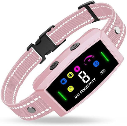 2024 AI Dog Bark Collar Sets for Large Small Medium Dogs Waterproof 2in1 No 3 Adjustable |IP68 Waterproof