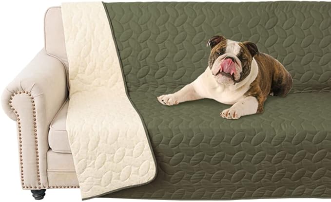 Ameritex Pet Bed Cover Dog Bed Blanket for Sofa and Furniture Waterproof New Pattern Design (68x82 Inch, Green)