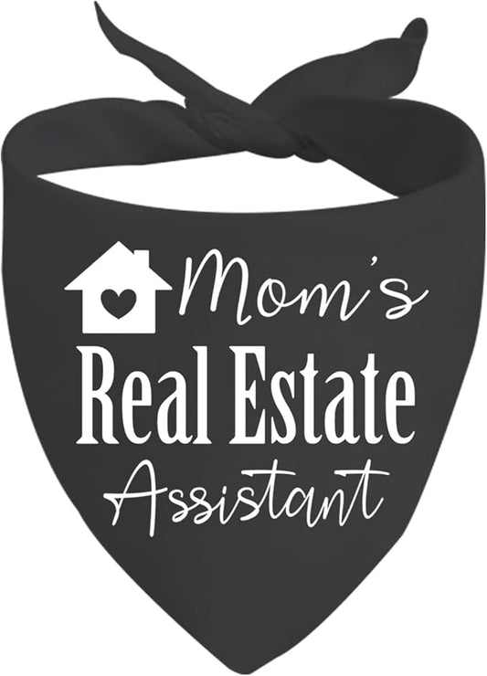 JXGZSO 1 Piece Real Estate Dog Bandana Mom's/Dad’s