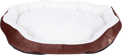 ShellKingdom Medium Dog Bed 35lbs, 23.62 19.68INCH (Coffee)