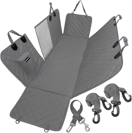 Dog Car Seat Cover for Back Seat Pocket,100% Waterproof,