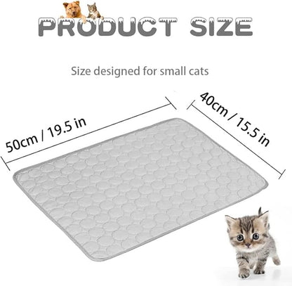 MICROCOSMOS Summer Cooling Mat & Sleeping Pad- Water Absorption Top 19" x 15")