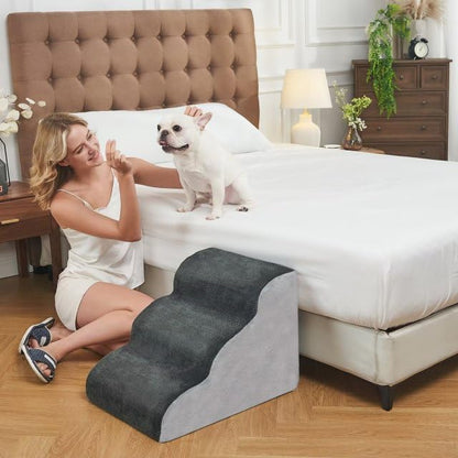 BOMOVA Dog Stairs to Bed 3-Step Dog 2/3/4/5 Steps
