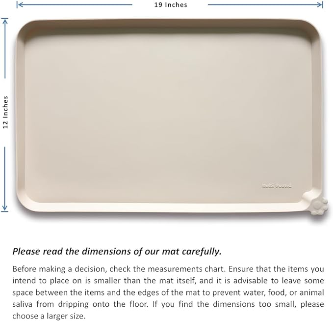 Hoki Found Silicone Pet Food Mats Tray