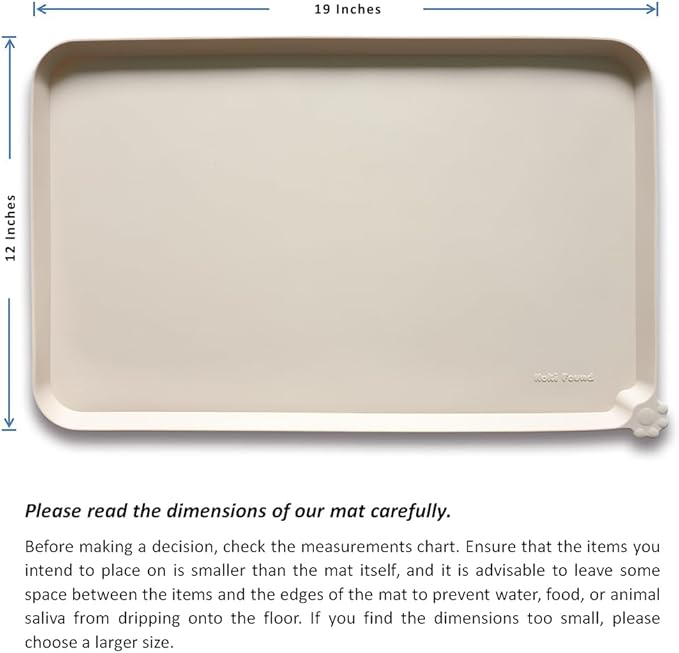 Hoki Found Silicone Pet Food Mats Tray