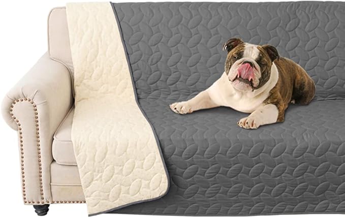 Ameritex Pet Bed Cover Dog Bed Blanket for Sofa and Furniture Waterproof New Pattern Design (52x82 Inch, Dark Grey)